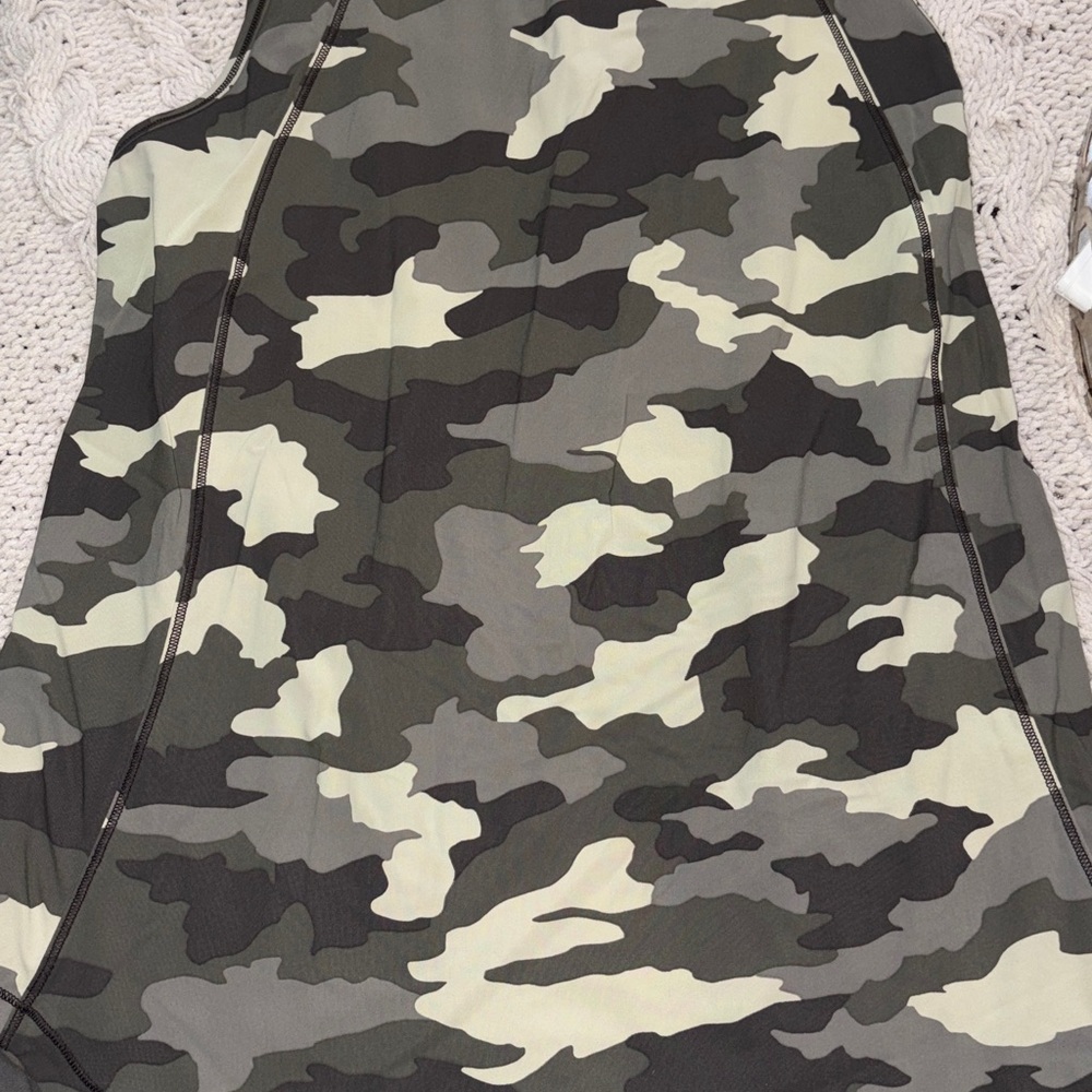 Lululemon Athletica Camo Tank Top - Black and Cream